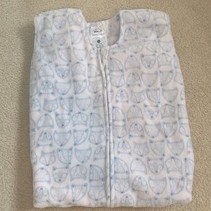 Halo Sleepsack with blue fox print